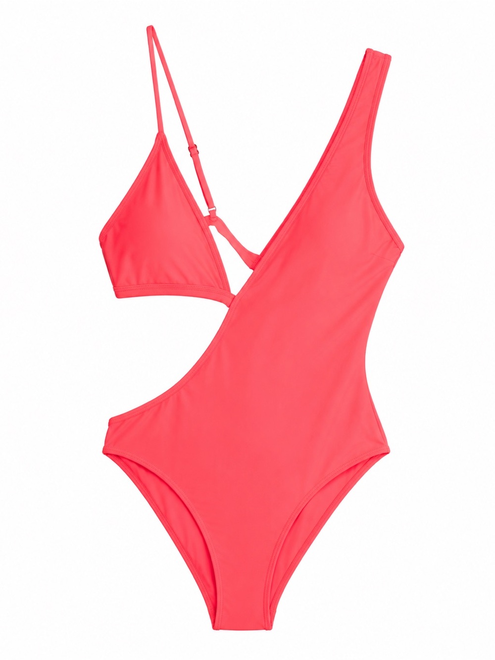 Matte Collection Coral Cutout One-Piece Swimsuit – Size Large‎ NWOT